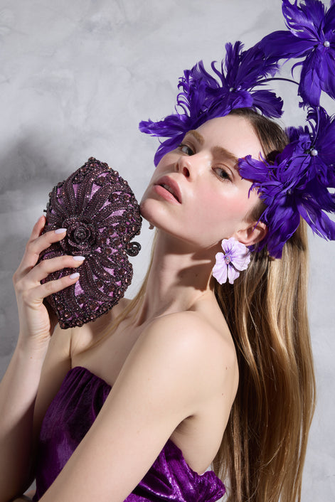 Purple Crystal Clutch