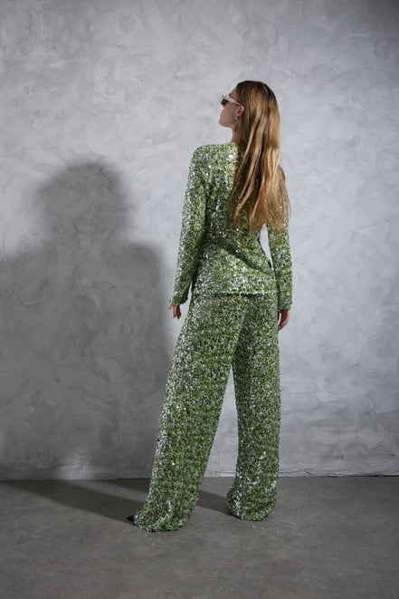 Celeste top & trousers set