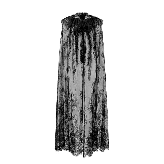 Midnight Lace Hooded Cloak