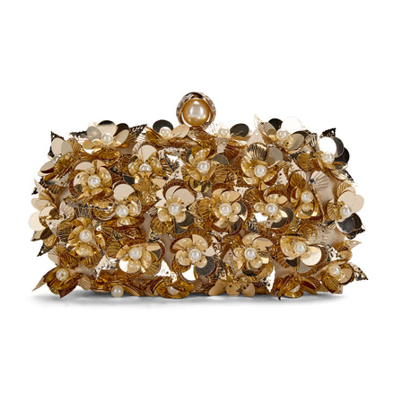 Golden Petal Clutch