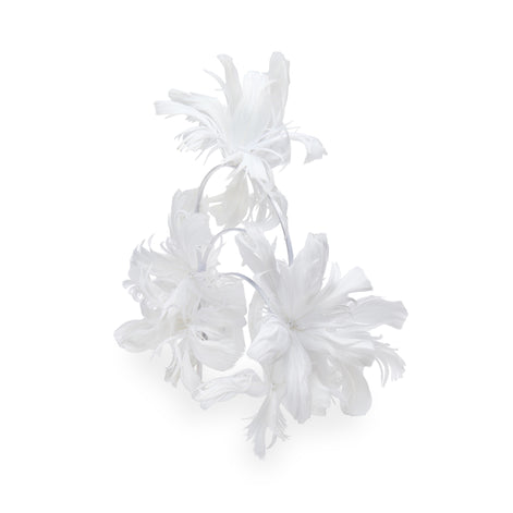 Blanc Feather Couture Headband