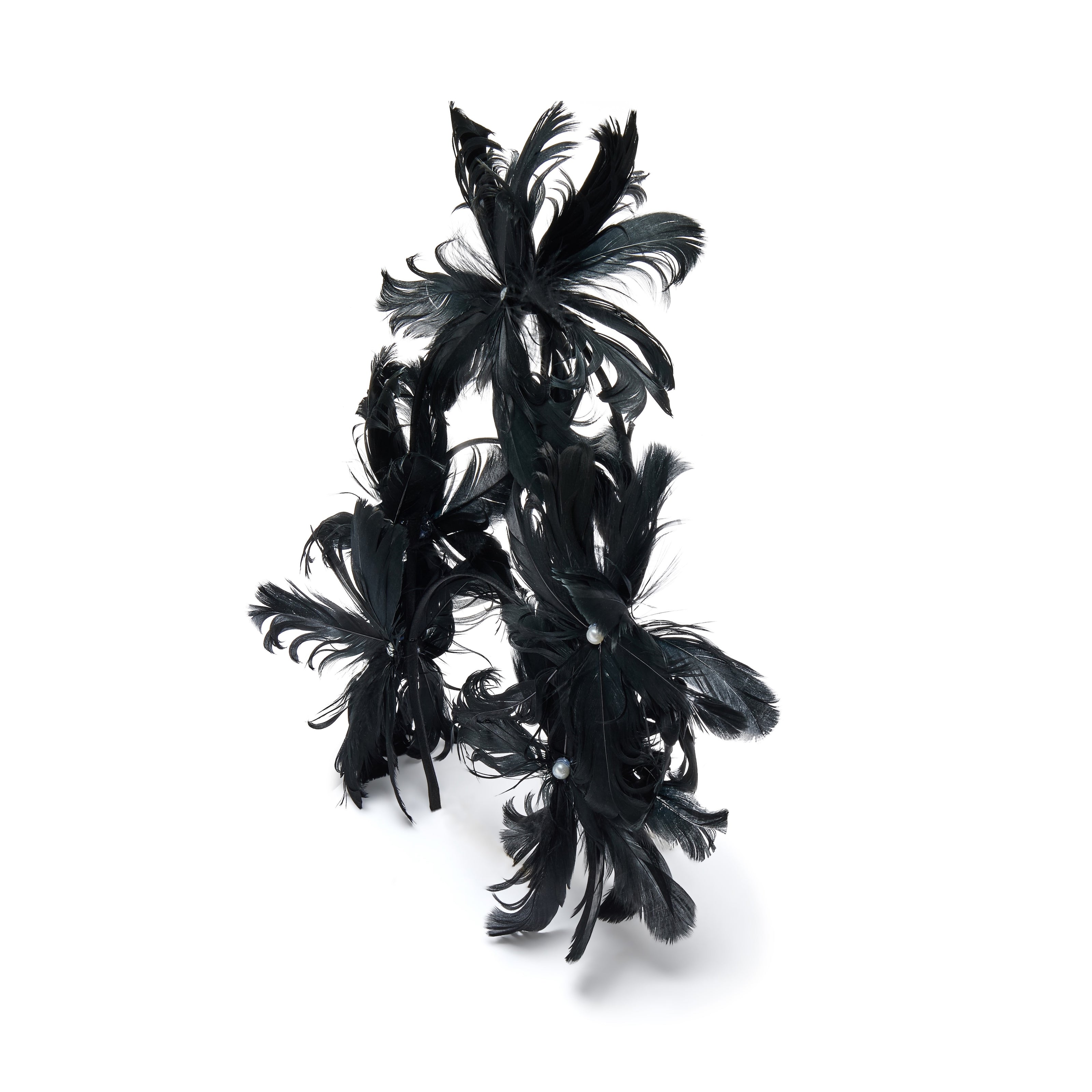 Midnight Feather Couture Headband