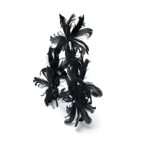 Midnight Feather Couture Headband
