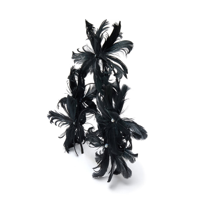 Midnight Feather Couture Headband