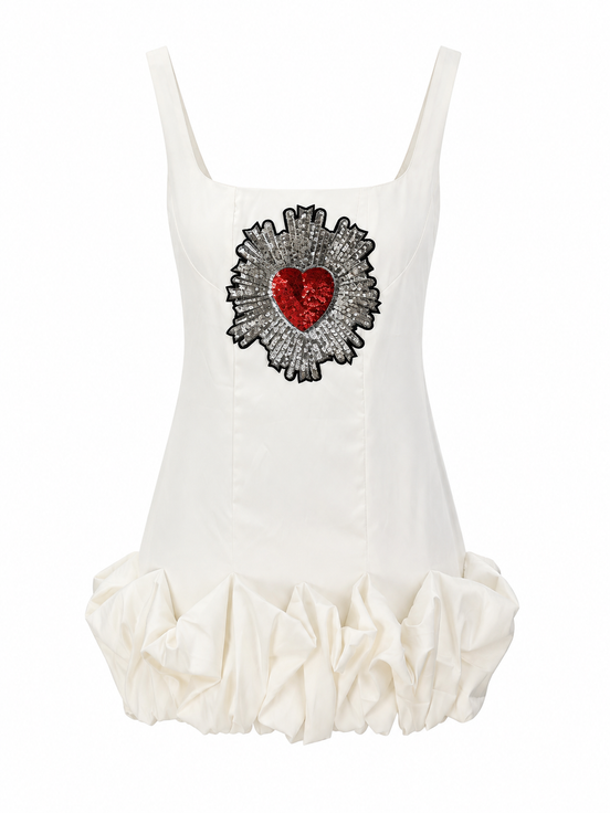 Sacred Heart Ruffle Dress