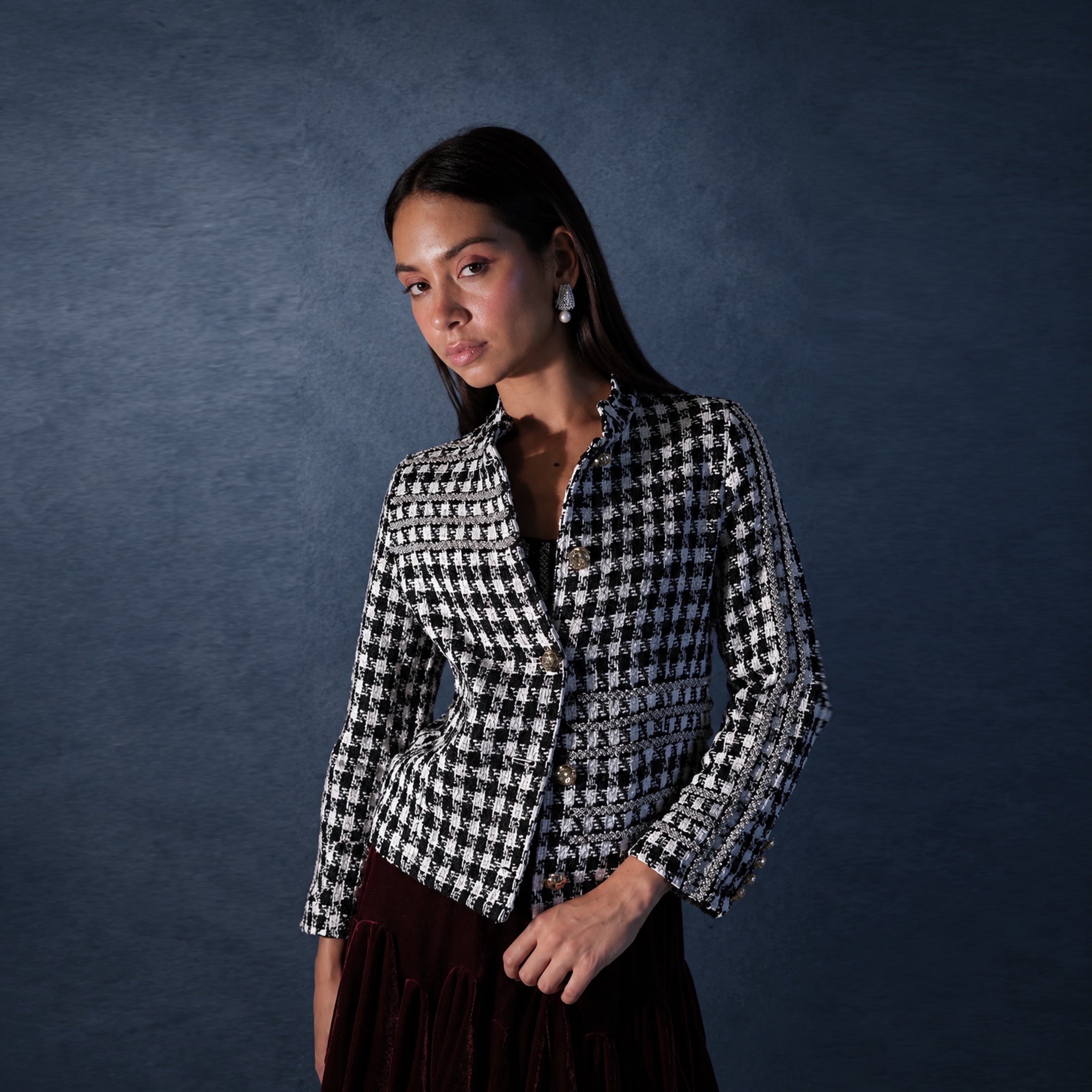 Monochrome Embellished Jacket