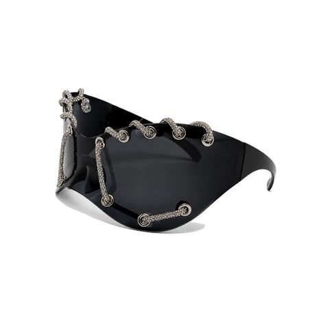Electric Oversized Sunglasses Silver