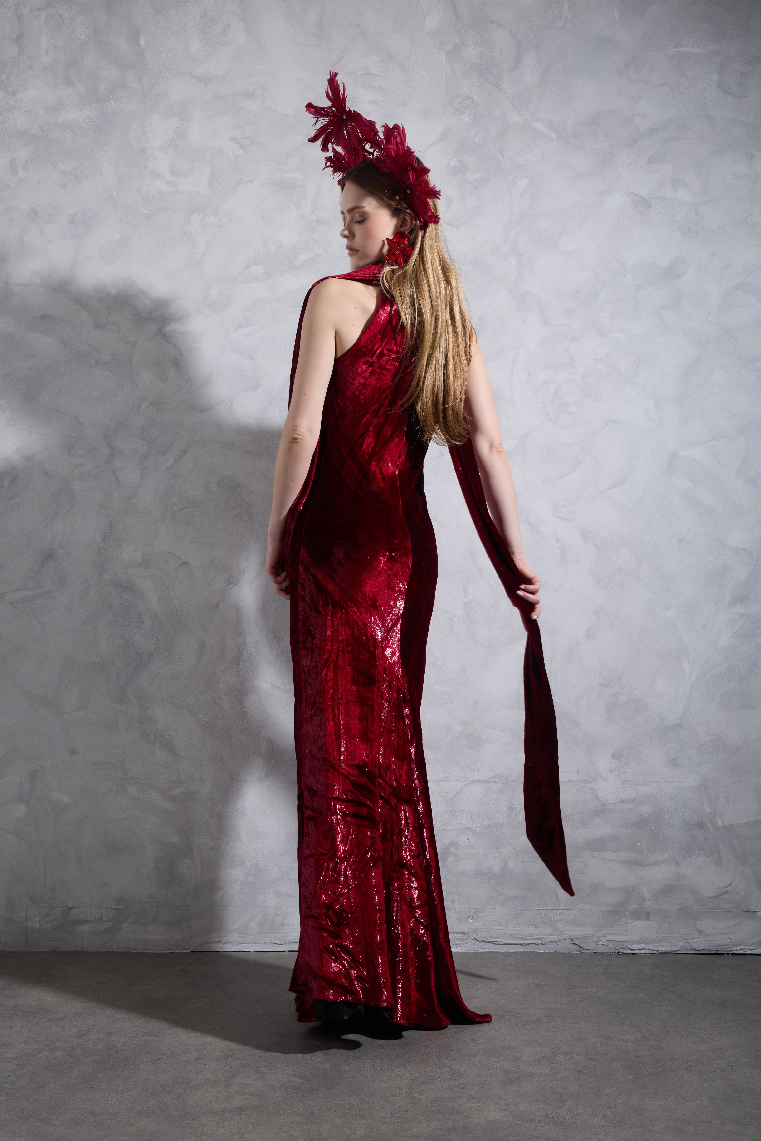 Cherry Velvet dress