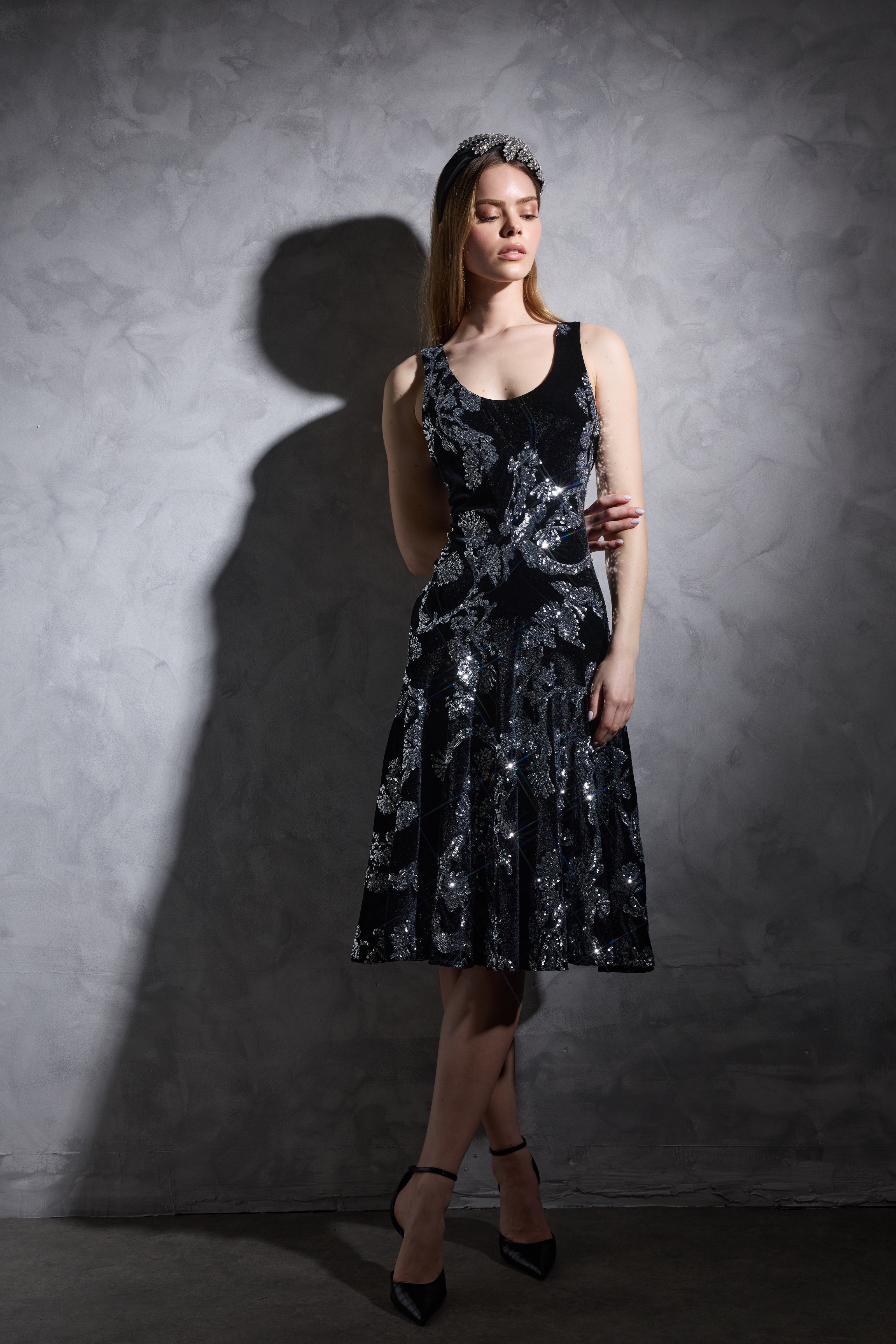 Ellie Velvet Sparkle Dress