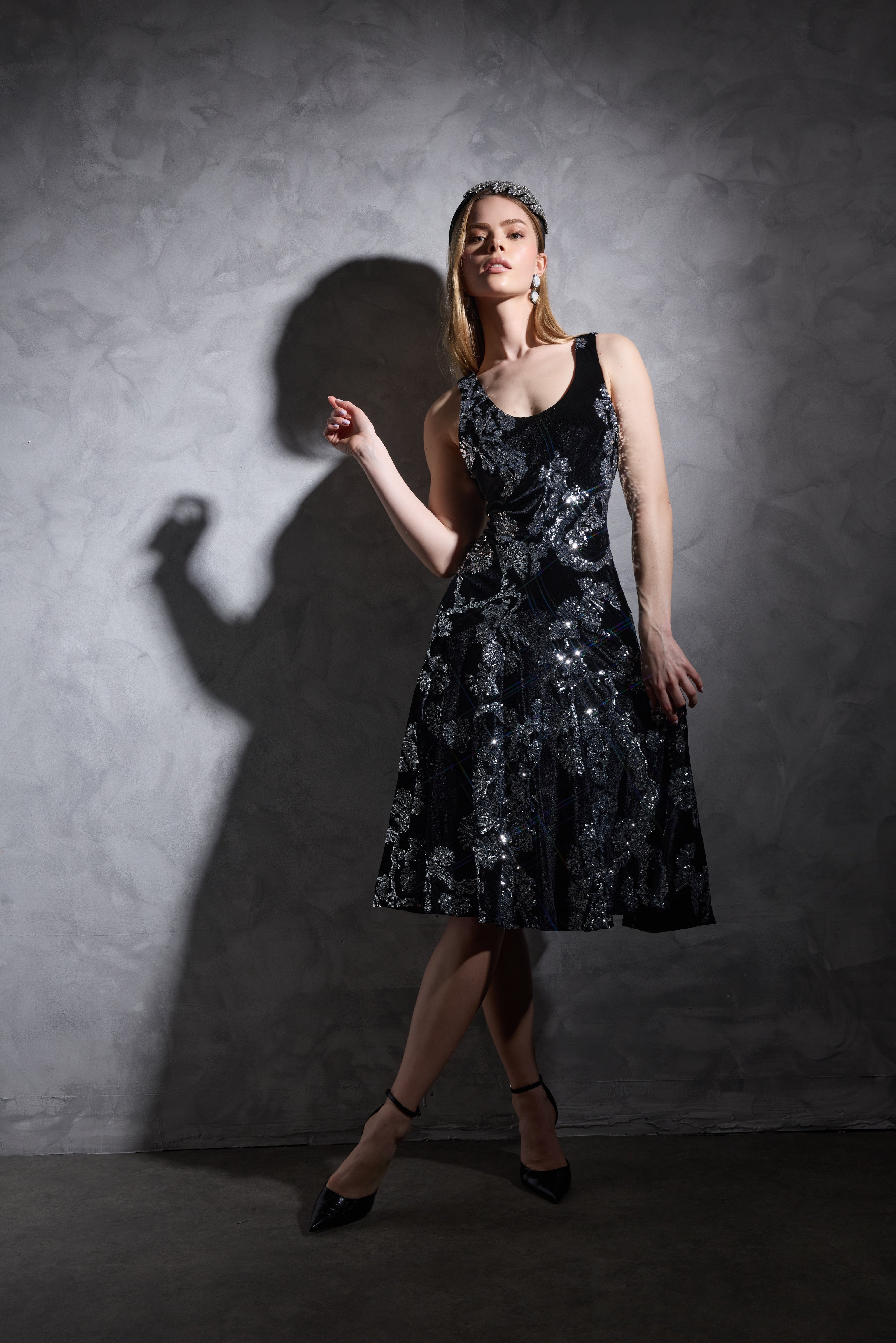 Ellie Velvet Sparkle Dress