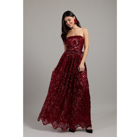 Ruby Strapless Sequin Dress