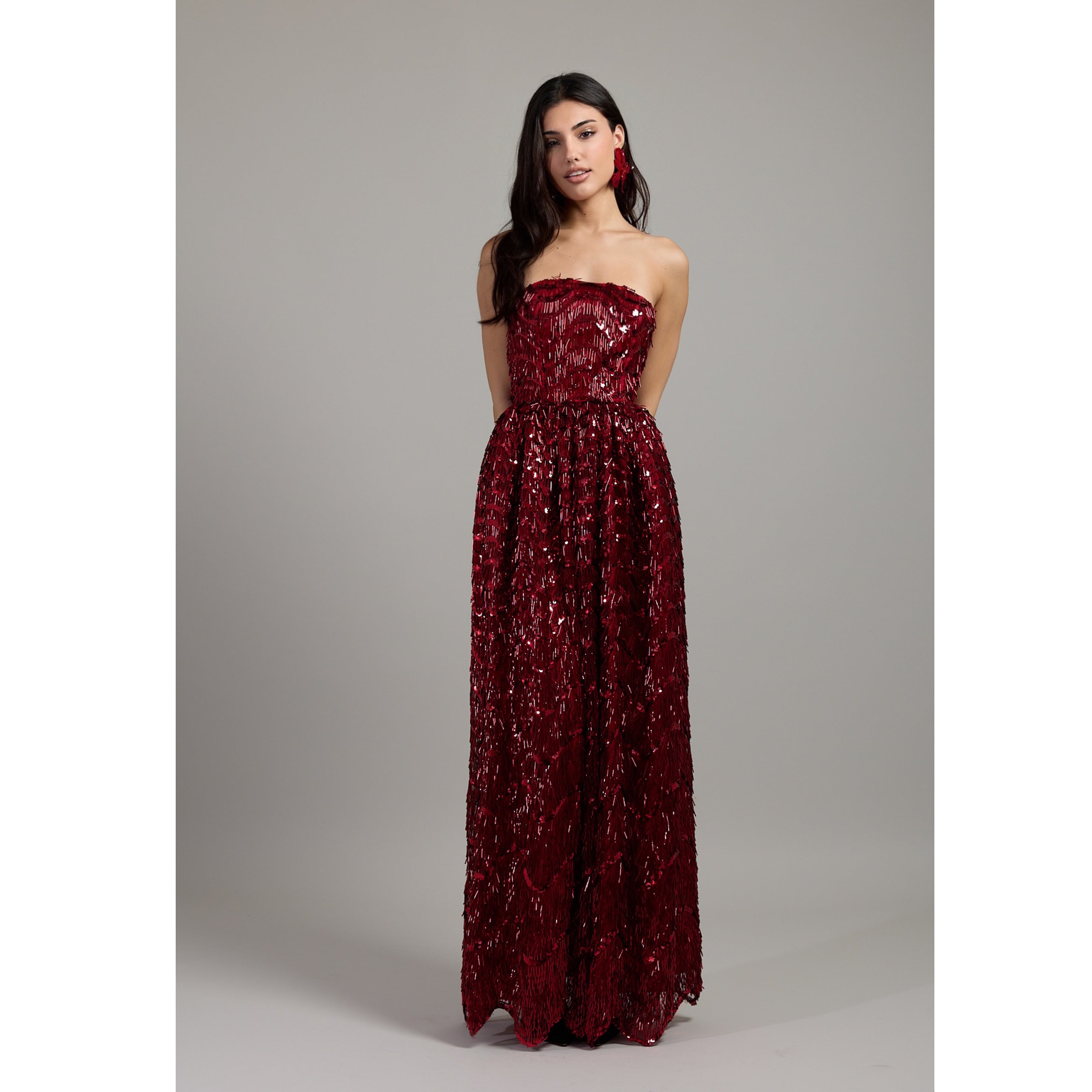 Ruby Strapless Sequin Dress