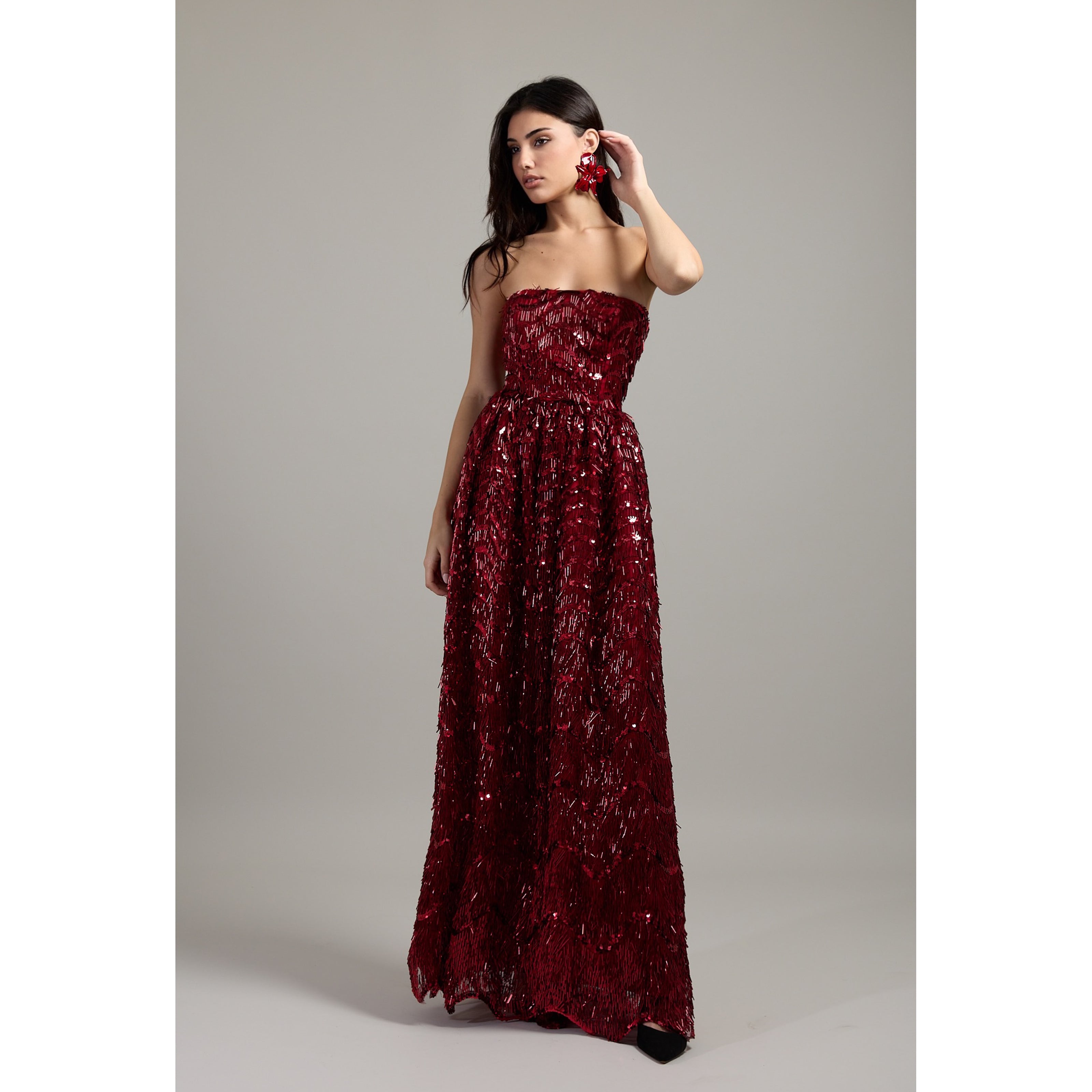 Ruby Strapless Sequin Dress