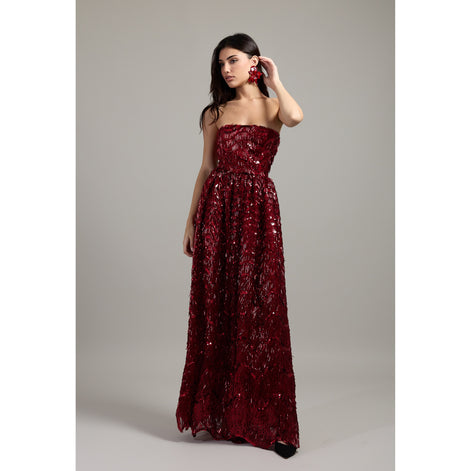 Ruby Strapless Sequin Dress