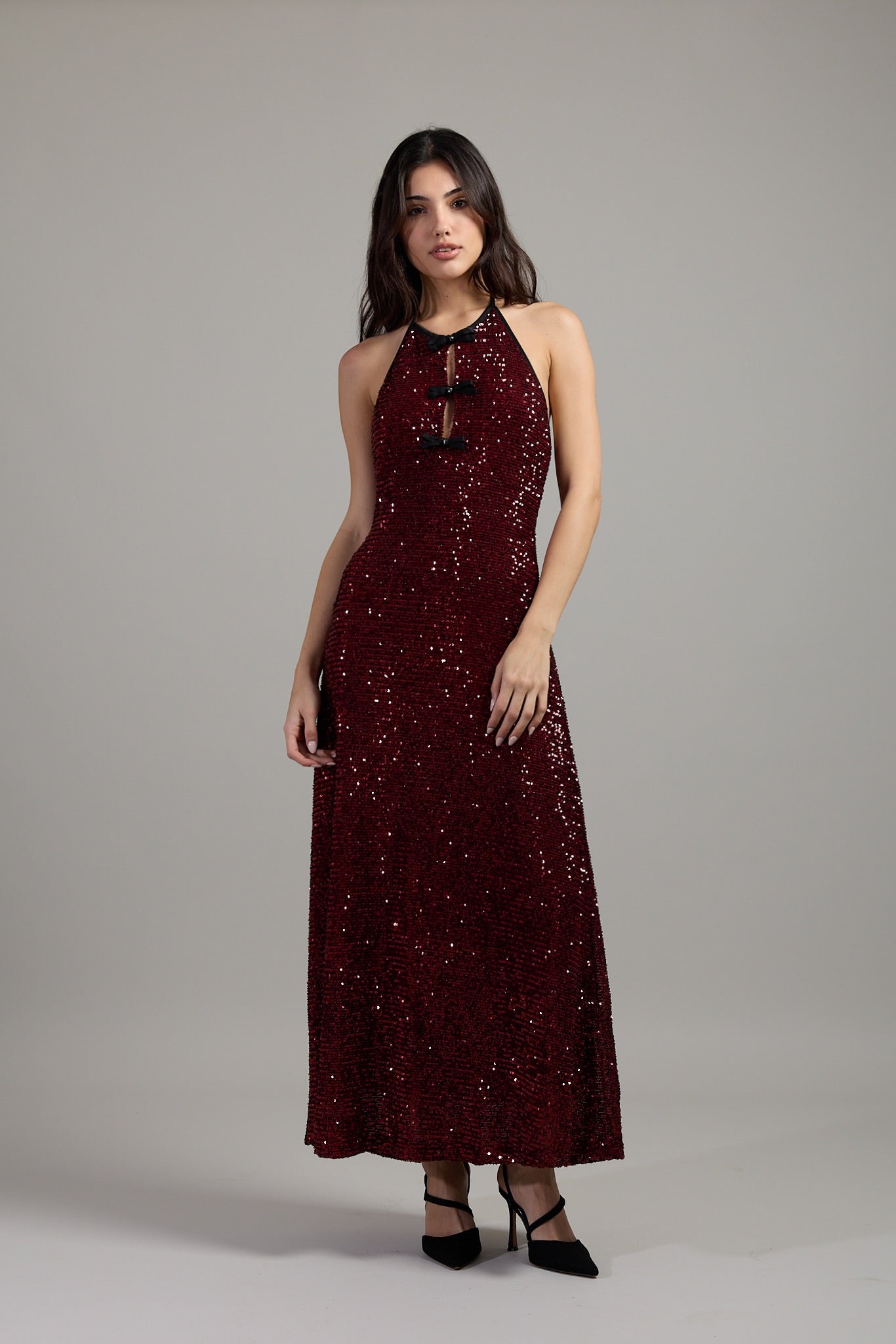 Crimson Starlight Dress