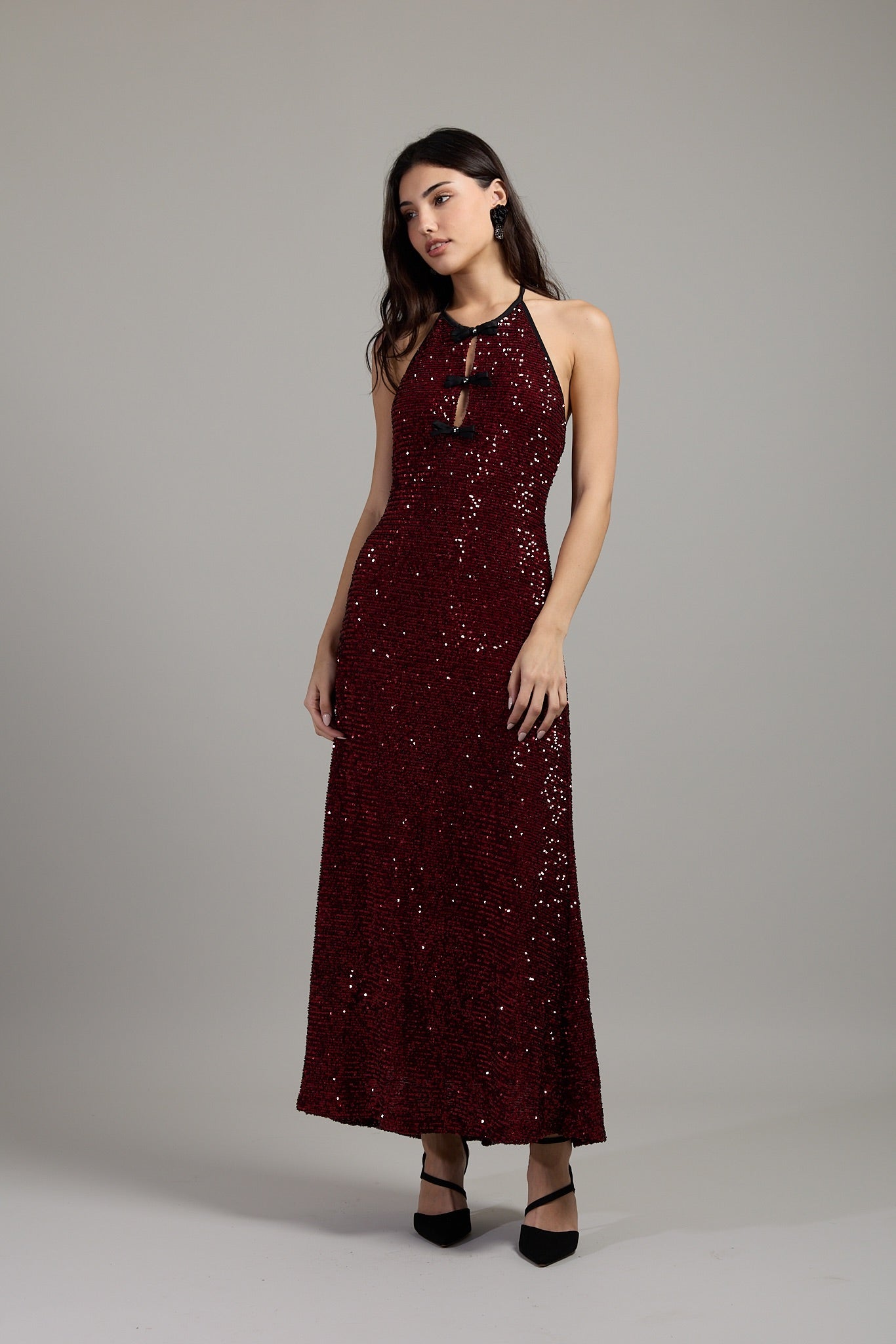 Crimson Starlight Dress