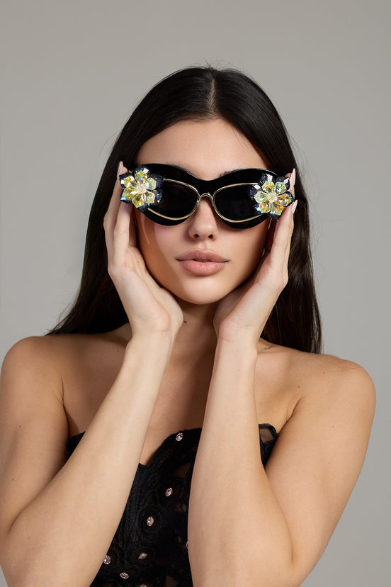 Aurora Bloom Crystal Sunglasses