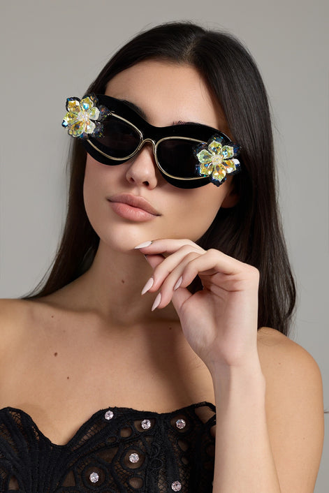 Aurora Bloom Crystal Sunglasses