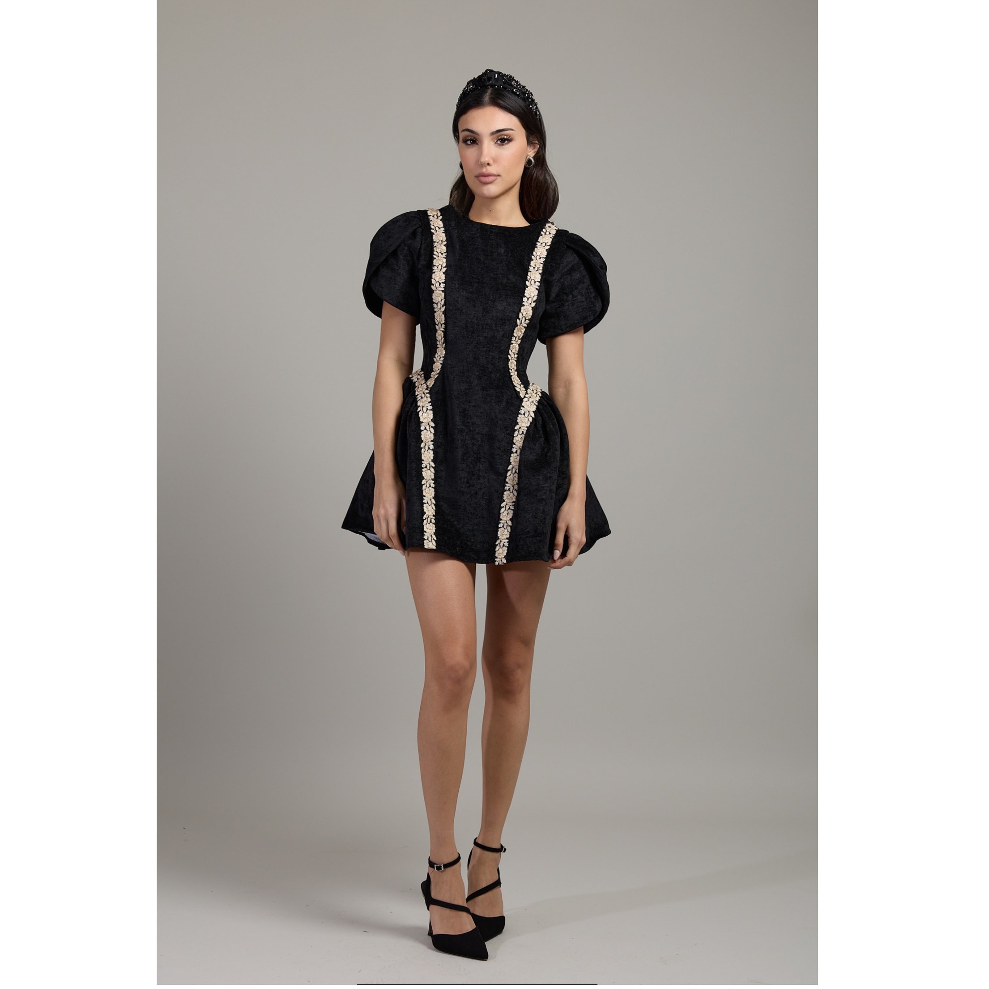 Fleur Sculpted Mini Dress