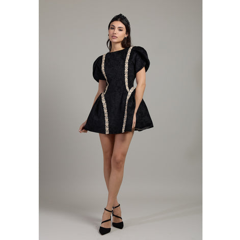 Fleur Sculpted Mini Dress