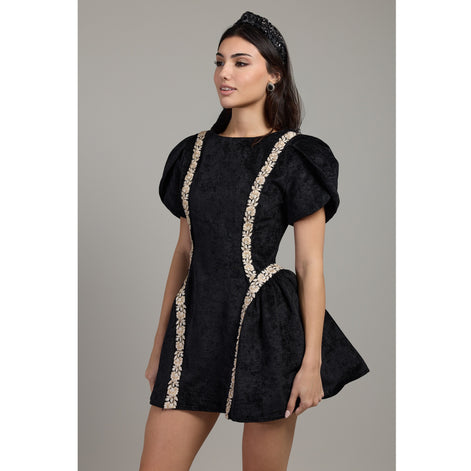 Fleur Sculpted Mini Dress