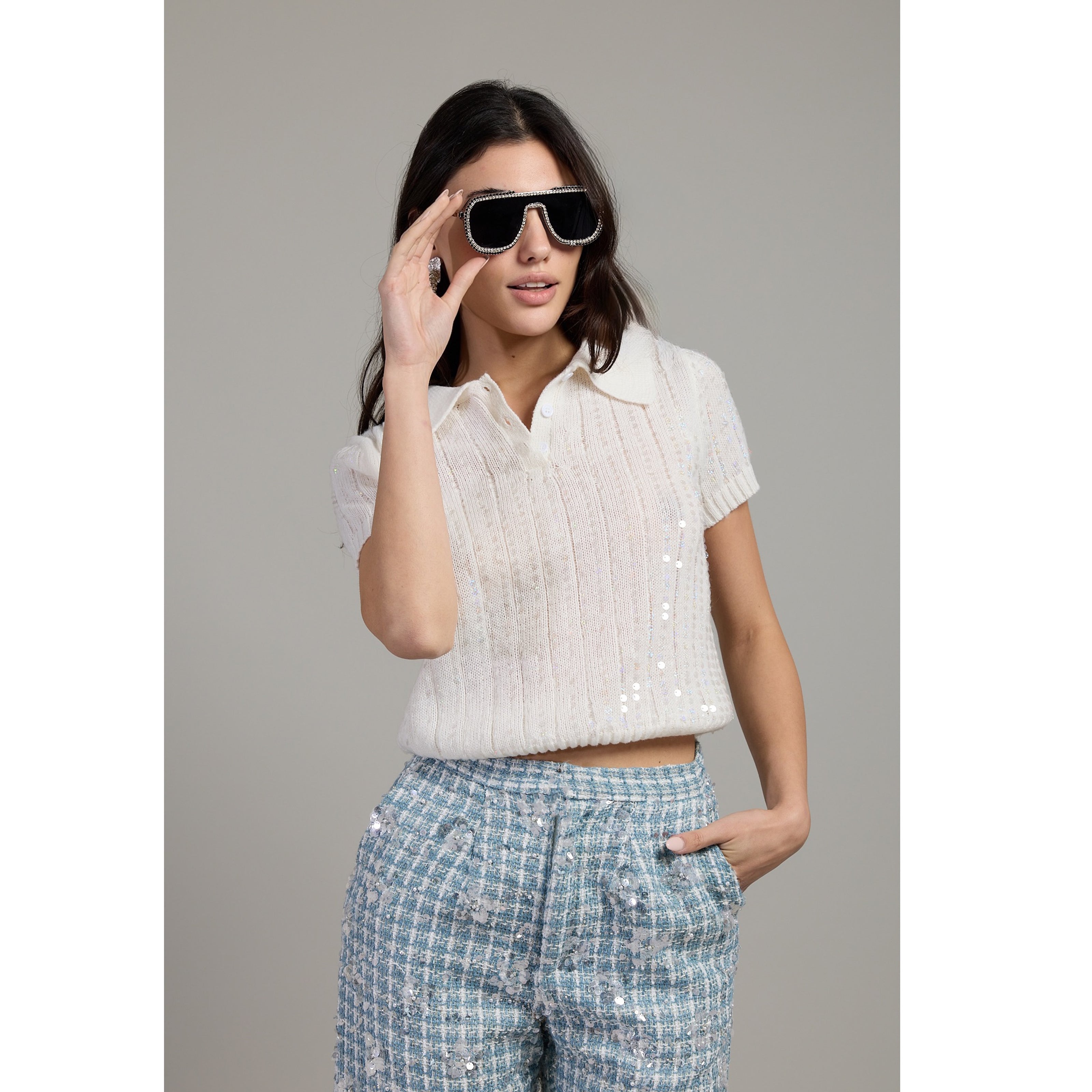 Spark Ribbed Knit Polo