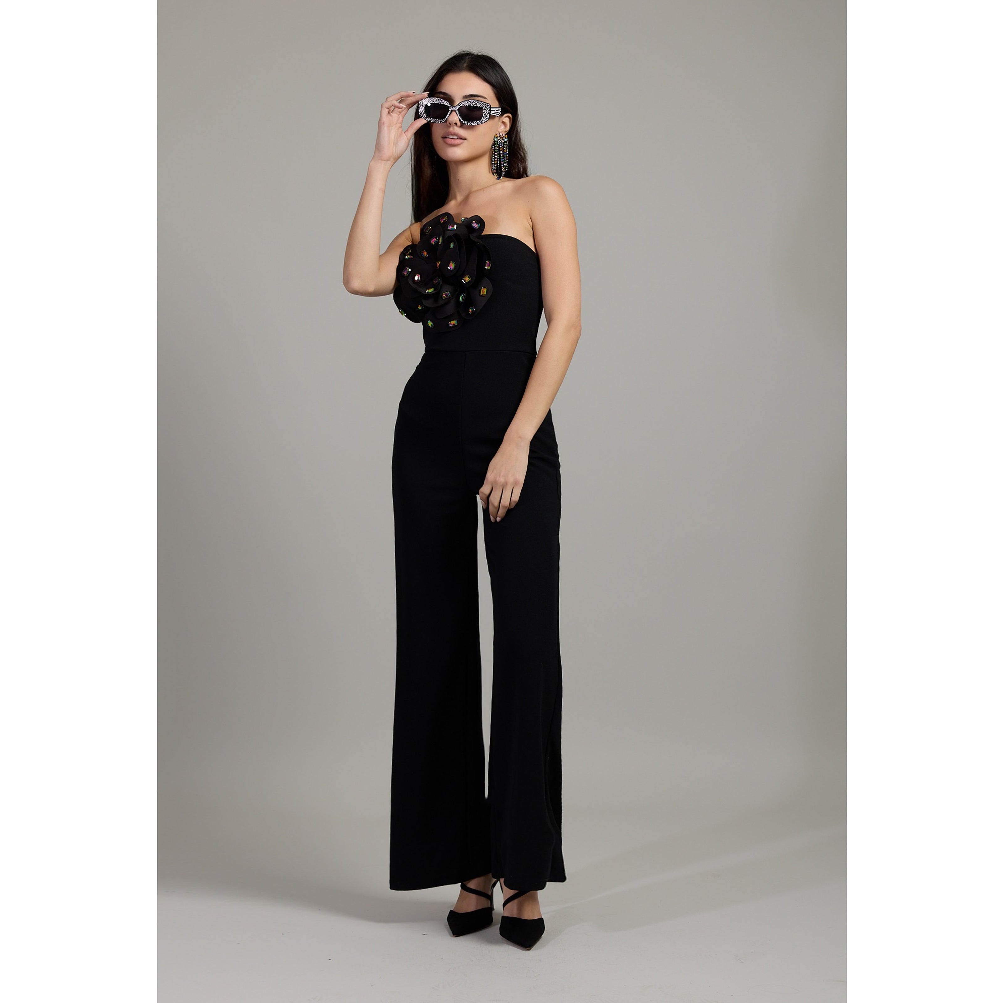 Noir Bloom Jumpsuit