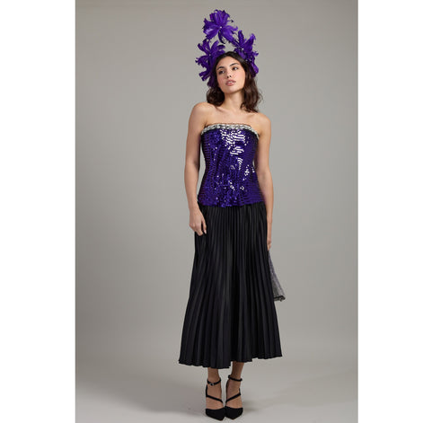 Purple Galactica Sequin Corset