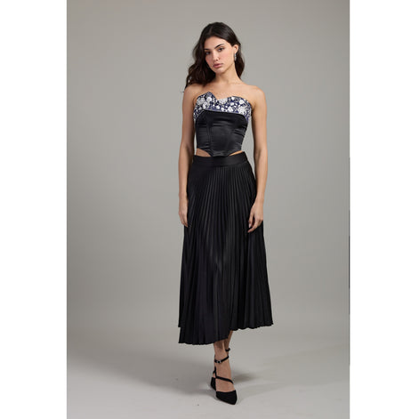 Porcelain Embroidered Corset Top