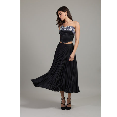 Porcelain Embroidered Corset Top