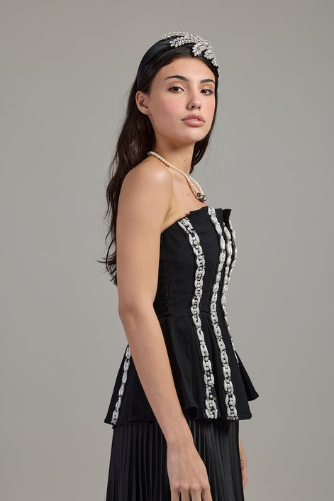 Pearlline Sculpted Top