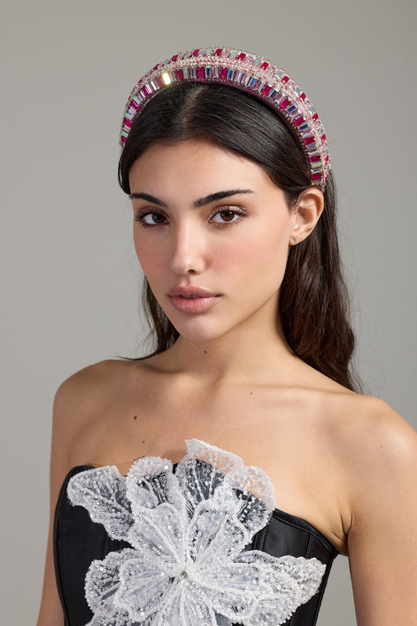 Rosé Crystal Headband