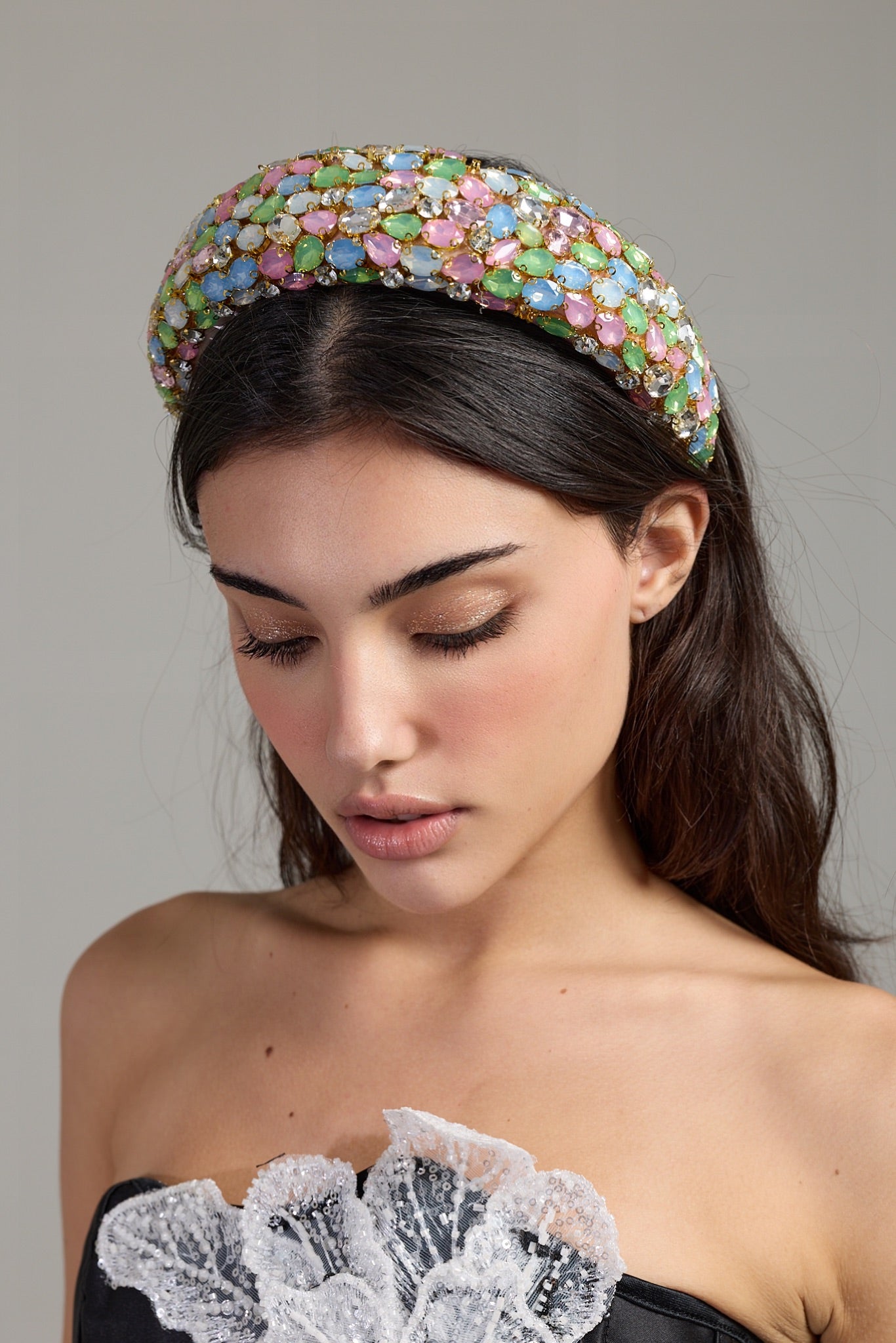 Pastel Prism Crystal Headband