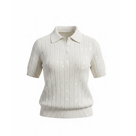 Spark Ribbed Knit Polo