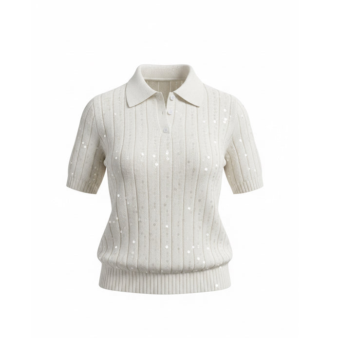 Spark Ribbed Knit Polo