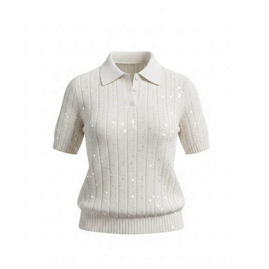 Spark Ribbed Knit Polo