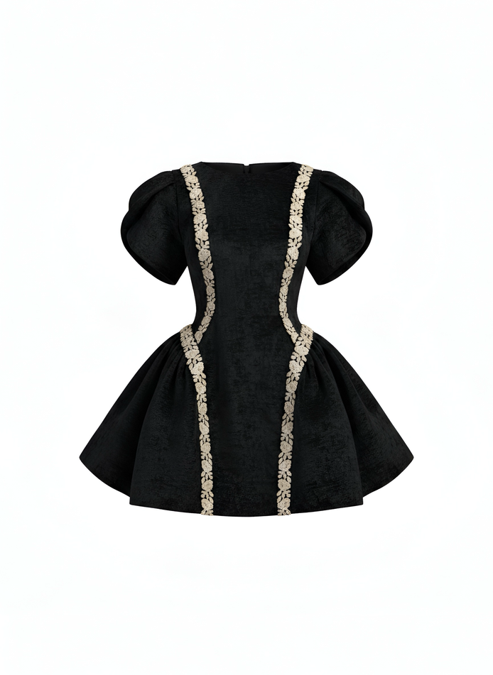 Fleur Sculpted Mini Dress
