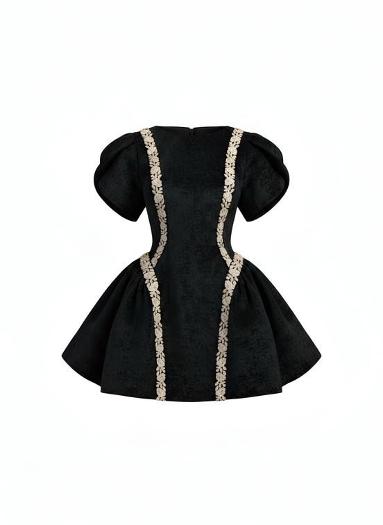 Fleur Sculpted Mini Dress