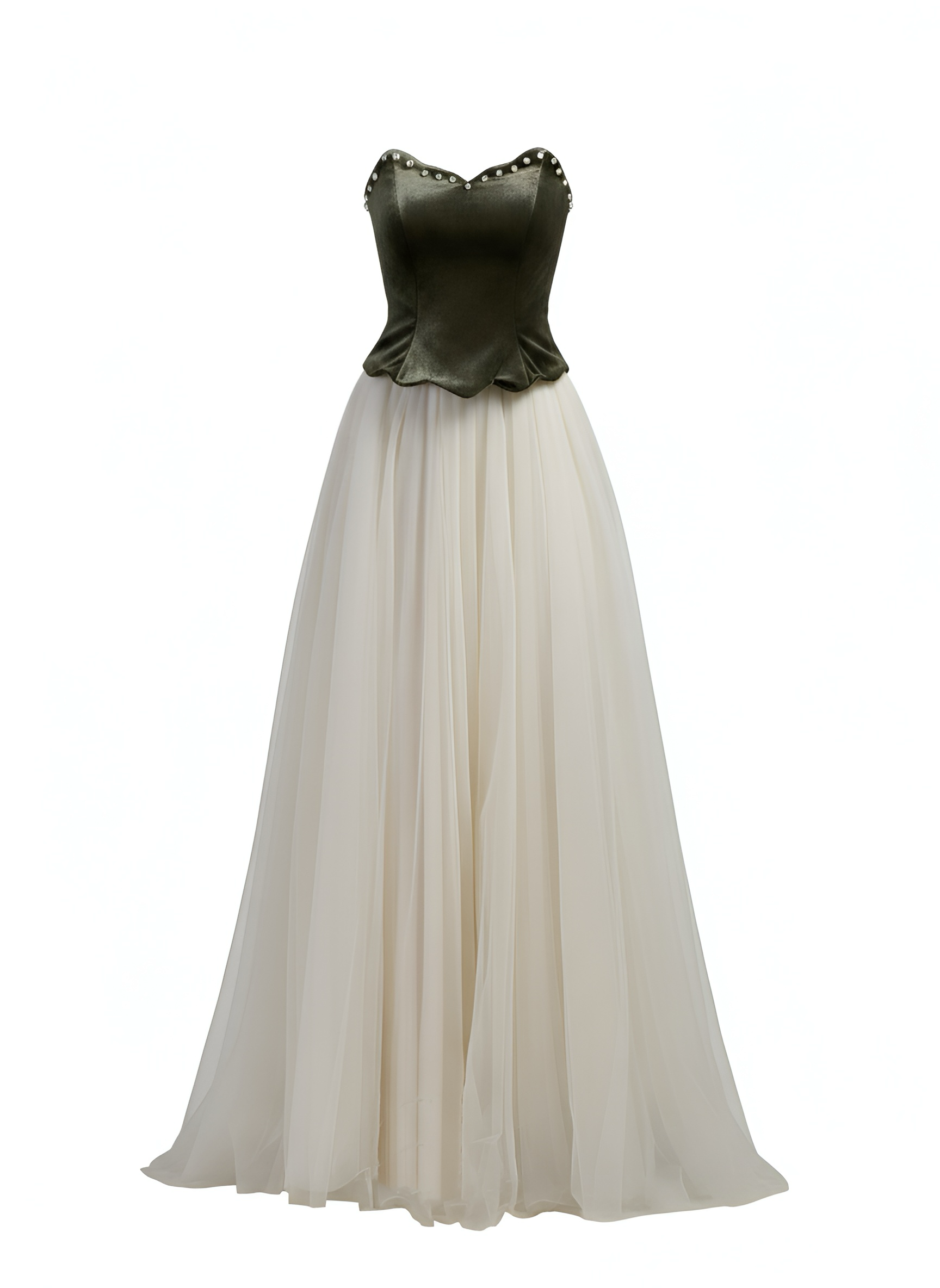 Olive Lumière Tulle Dress