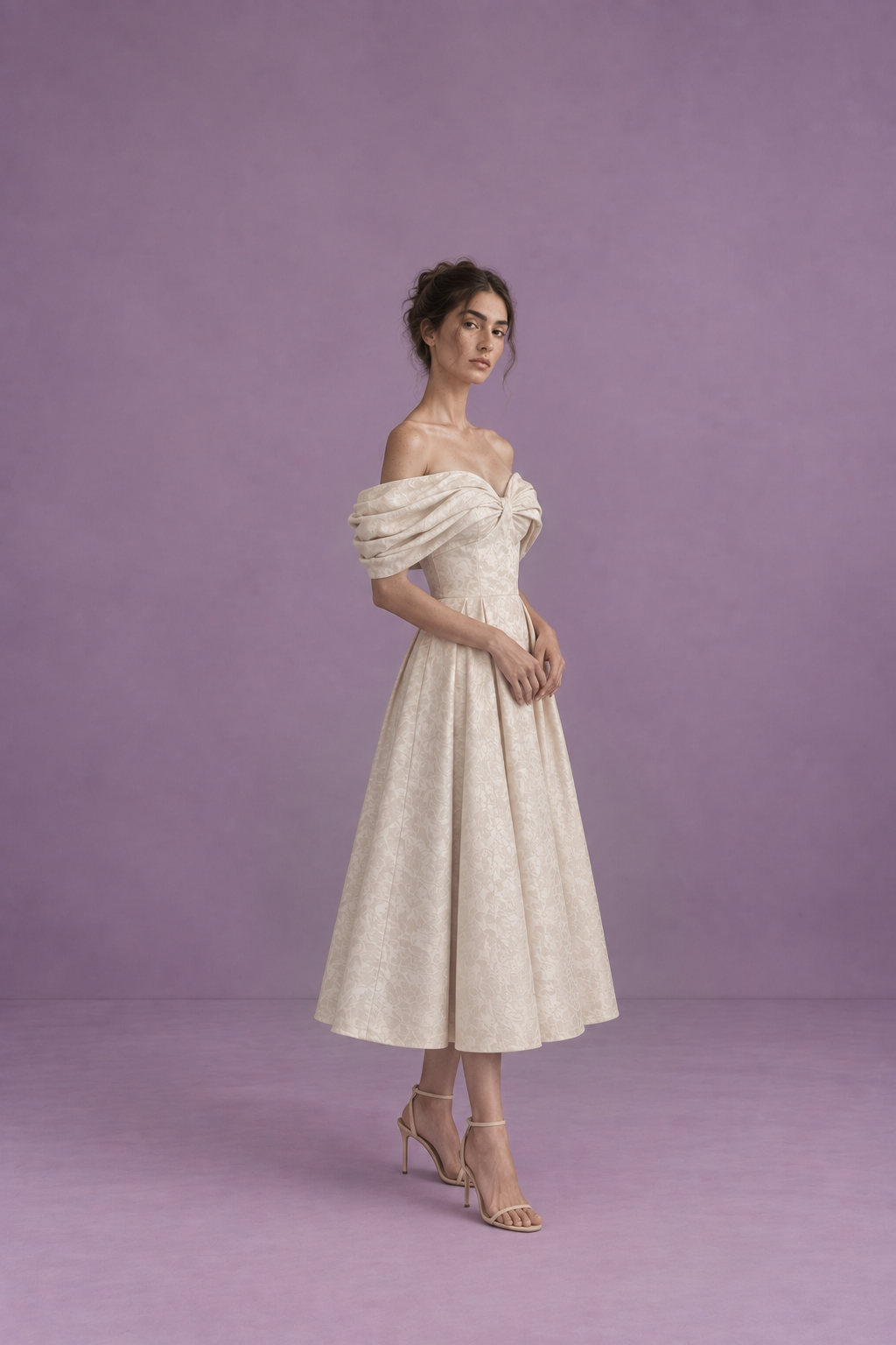 Elisa Jacquard Dress