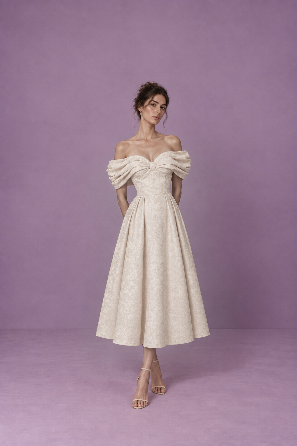 Elisa Jacquard Dress