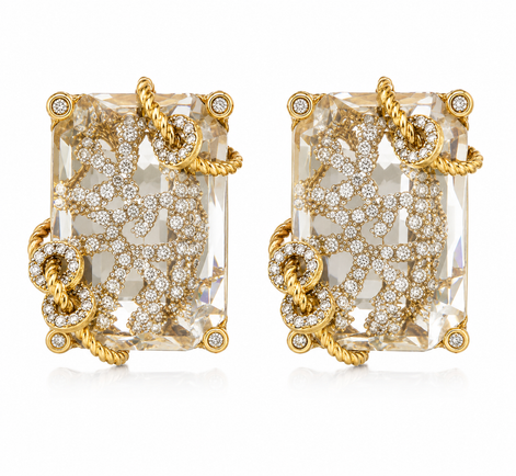 Crystal Filigree Earrings