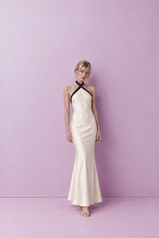 Lucienne Satin Dress