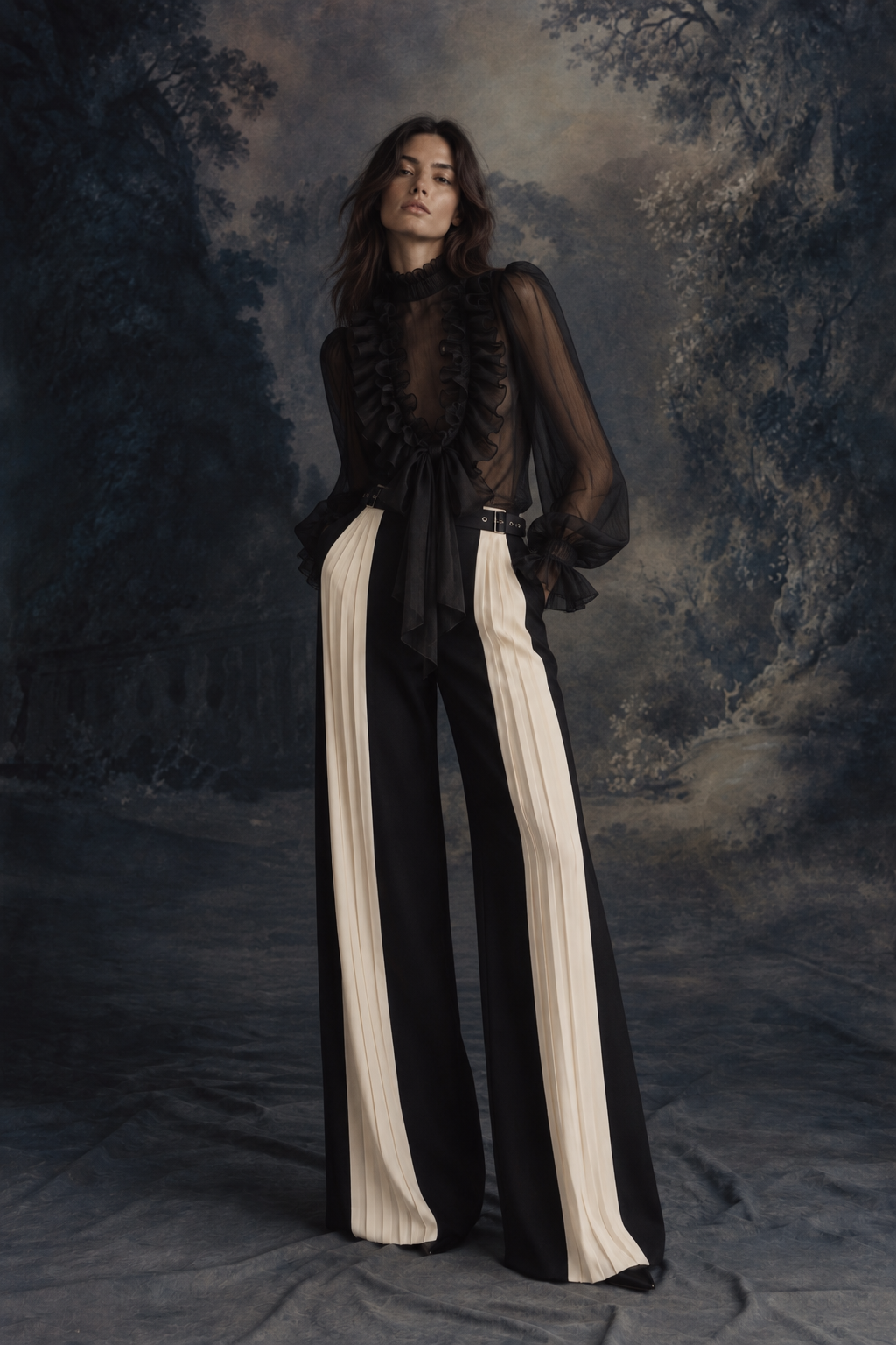 Raven Ruffle Shirt