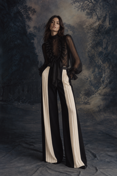 Raven Ruffle Shirt