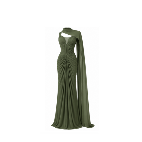 Gaia Draped Gown