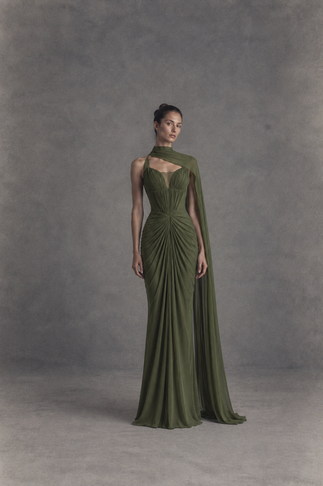 Gaia Draped Gown
