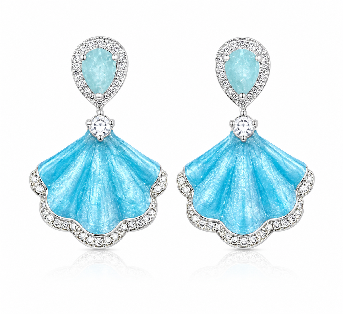 Blue Mermaid Earrings