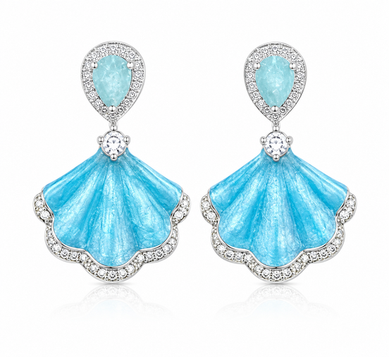 Blue Mermaid Earrings