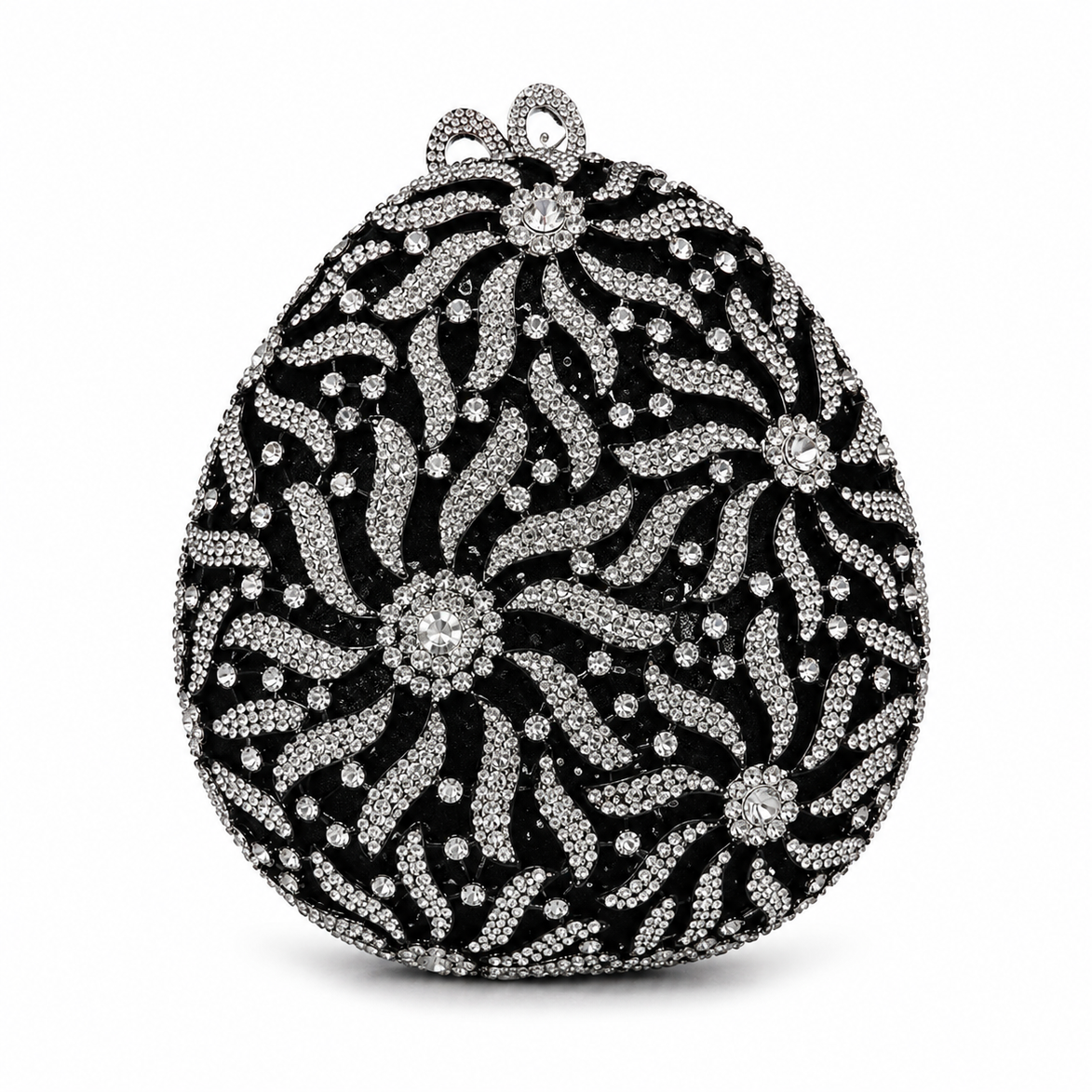 Midnight Petal Clutch